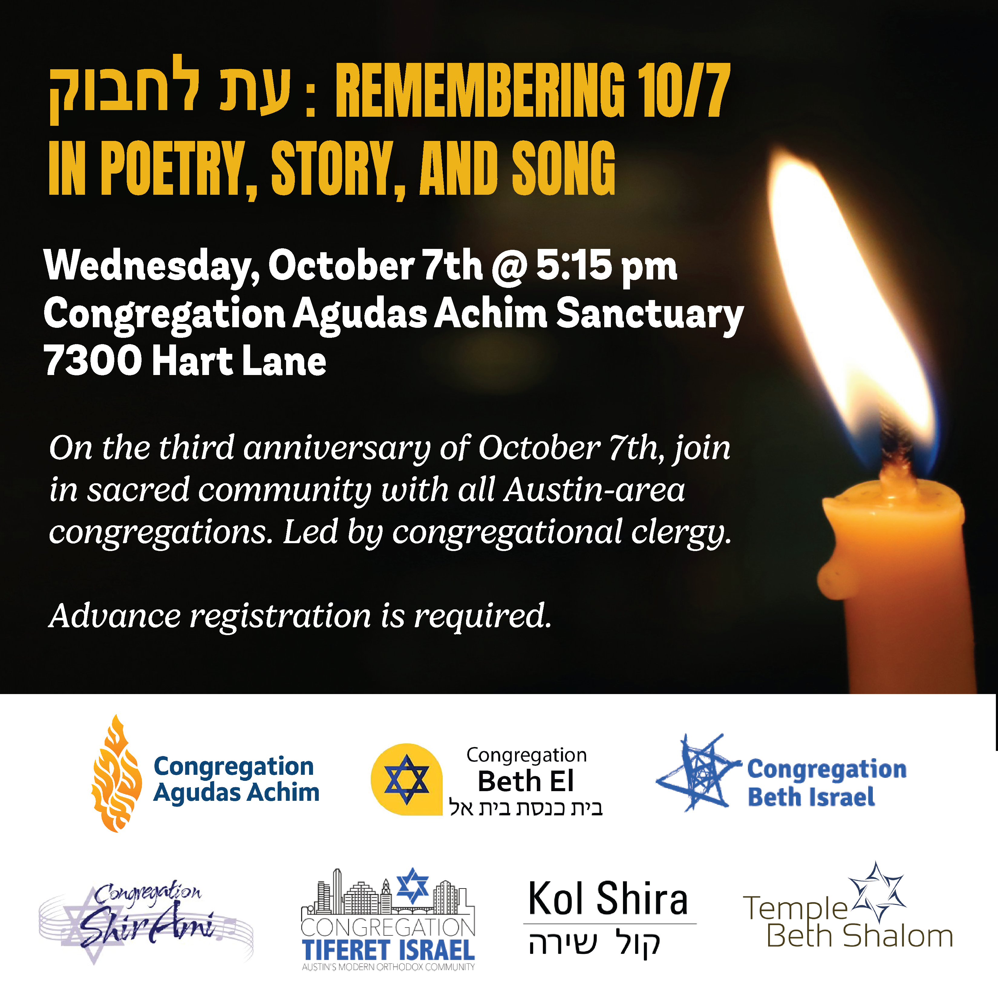 Remembering 10/7 in Poetry, Story, and Song